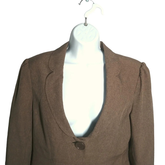 Rio Sud Office Business Jacket Tailored Feminine Brown 10 - Picture 2 of 8